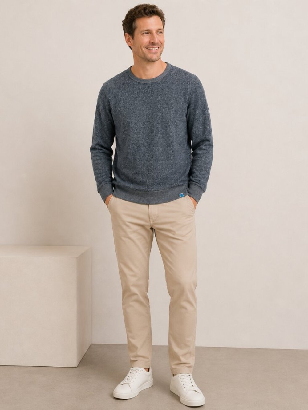 Jason Scott Men's Payton Crew Slate Gray Sweater Sz. XL